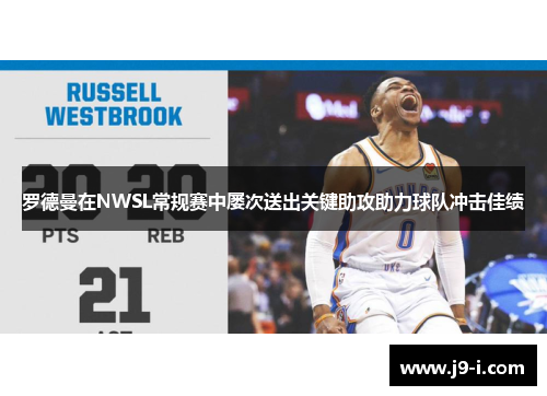 罗德曼在NWSL常规赛中屡次送出关键助攻助力球队冲击佳绩